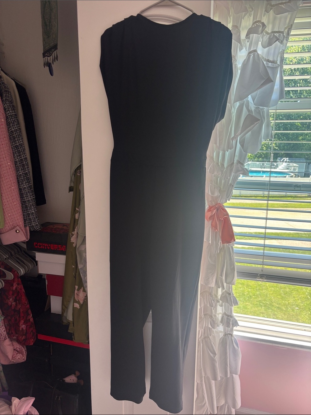 Express Black Sleeveless Jumpsuit